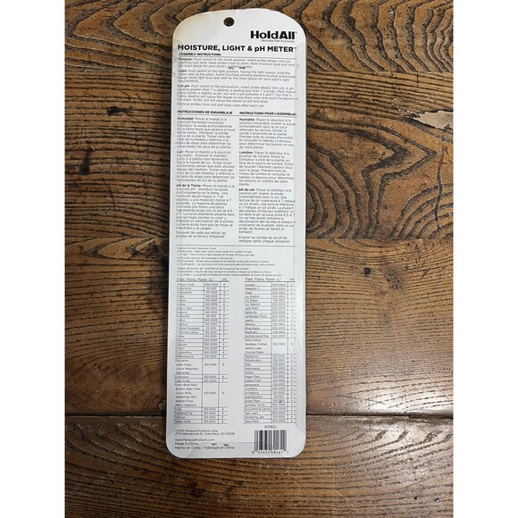 HoldAll Moisture Light & pH Meter Prevents Over/Under Watering Plant Accessories - Picture 5 of 7